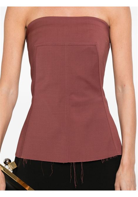 Top stile bando con zip sul retro in rosa Rick owens - donna RICK OWENS | RP02E4127WST13
